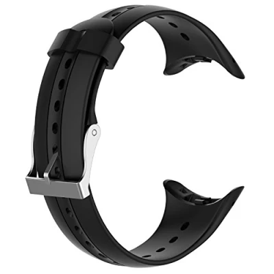 Image of INF Strap Compatible with Garmin Swim Watch, Soft Silicone Replacement for Black Watch Band, Astringent Design Style