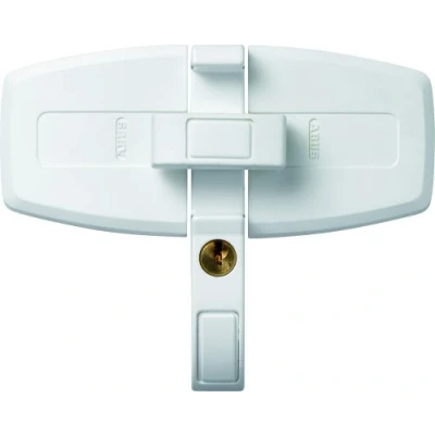 Image of ABUS DFS95 W AL0125 317194 Window Lock for Double Wing Windows Simultaneous Locking