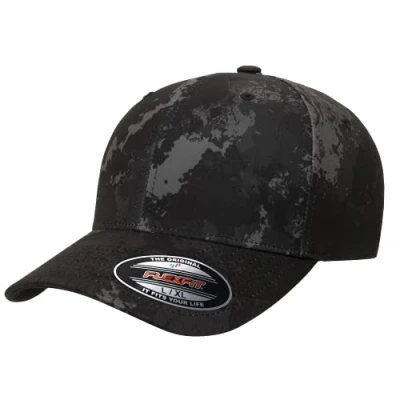 Image of Flexfit Unisex Veil Camo Cap Hat, Poseidon, L XL UK