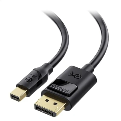 Image of Cable Matters 8K Mini DisplayPort to (DisplayPort 1.4 Cable) in Black 3m with 7680x4320 @ 60Hz Thunderbolt 2 Port Compatible