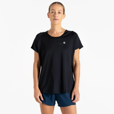 Image of Dare 2b Women&#039;s Quick Drying Corral Lightweight T Shirt Black, Size: 8