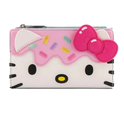 Image of Loungefly Sanrio Hello Kitty Cupcake Faux Leather Flap Wallet
