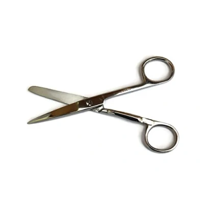 Image of Nurses Bandage Stainless Steel Sharp/Blunt Scissors with Pocket Clip 5&#039;&#039; 130mm