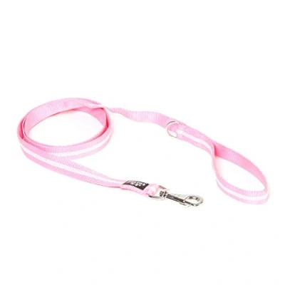 Image of Julius K9 IDC Tubular Webbing Leash with Handle and D Ring, 25 mm x 1.8 m, Pink