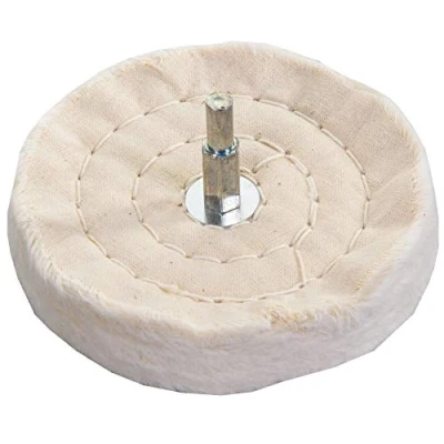 Image of Polishing Cloth Wheel 100mm/4&quot; Metal/Plastic/Glass Rotary Drill Buffer Mop Pad