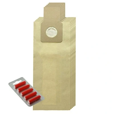 Image of Spares2go Dust Bags for Panasonic MCUG302 MCUG304 Vacuum Cleaners (10 Pack + 5 Bag Freshener Sticks)