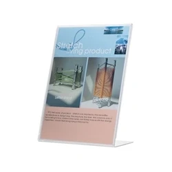 Image of Q Connect Slanted Sign Holder L Shape A4 Ref KF04177