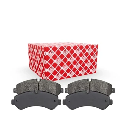 Image of 9074208700, A9074208700 Brake pad set FEBI BILSTEIN 175673 Rear Axle prepared for wear indicator MERCEDES BENZ: Sprinter 5 t Platform / Chassis