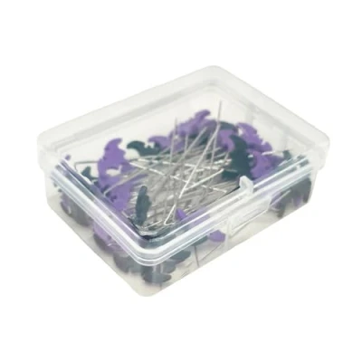 Image of 50/100pcs Dressmaking Pins Halloween Bat Florists Sewing Positioning Pin Wedding Bouquet Decoration