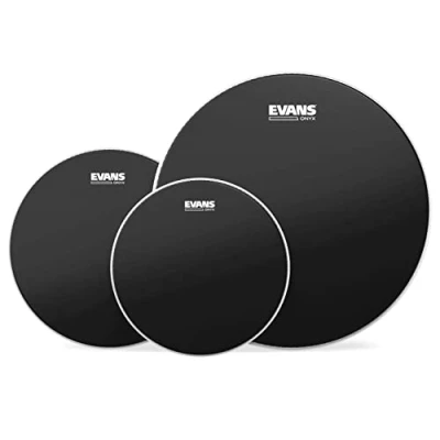 Image of Evans Drum Heads Onyx 2 Ply Tompack Coated, Standard (12, 13, 16 Inch)