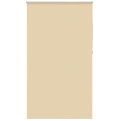 Image of vidaXL Roller Blind Blackout Beige 135x210 cm Fabric Width 131.6 Polyester