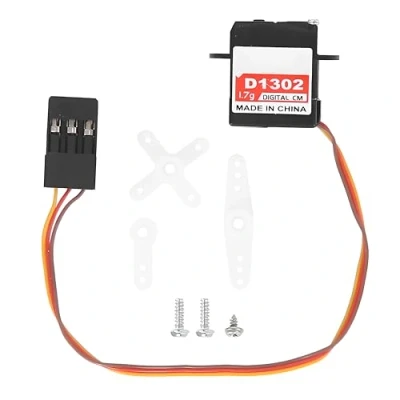 Image of Drfeify RC Servo, Portable Micro Mini Digital Servo Upgrade Spare Parts for Fixed Wing Aircraft Model(JR Plug)
