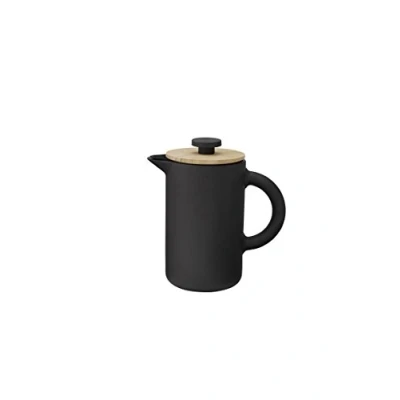 Image of Stelton Theo French Press, Stone, Black, 18 x 10 19 cm