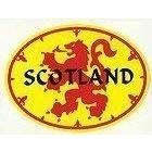 Image of Scotland Lion Rampant Flag Oval External Car Bumper Sticker Decal&#039;