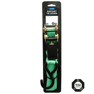 Image of 16x Simply Pack of 1 25mm*5m 500Kg Ratchet Tie Down RTD001