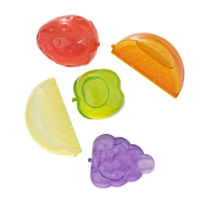 Image of ORION Ice Cubes, Colourful Plastic Mould for Pack of 20 Reusable Fruits