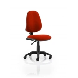 Image of Eclipse Plus I Lever Task Operator Chair Bespoke Colour Tabasco Orange