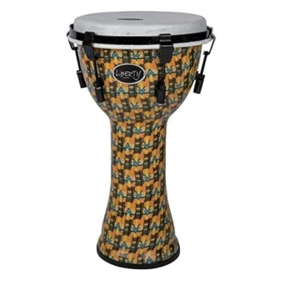 Image of GEWA Djembé Liberty Series Mechanically Tuned 10&quot; Abstract Kente