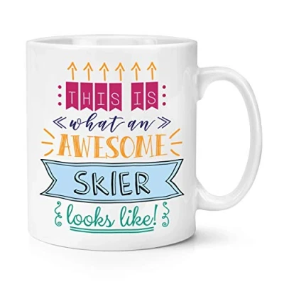 Image of This is What an Awesome Skier Looks Like 10oz Mug Cup