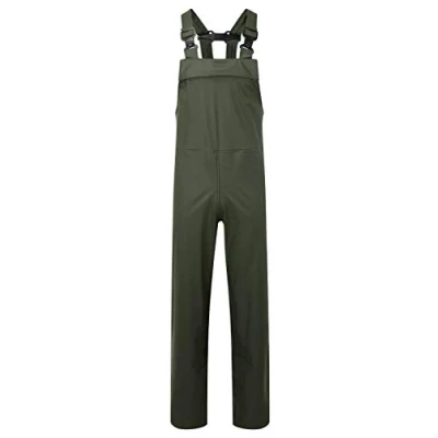 Image of Air Flex Waterproof Windproof BREATHABLE Bib N Brace Dungaree Overalls Lightweight Fort By Fortress S XXL (3XL, OLIVE)