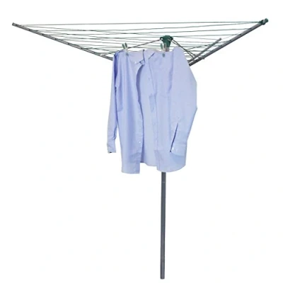 Image of JVL Compact &amp; Robust 30M 3 Arm Steel Rotary Clothes Airer
