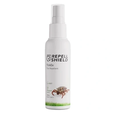 Image of REPELL Shield Tick Repellent for Humans Anti Spray &amp; Clothing Bug Body Wardrobe Natural Insect Alternative (100 ml)