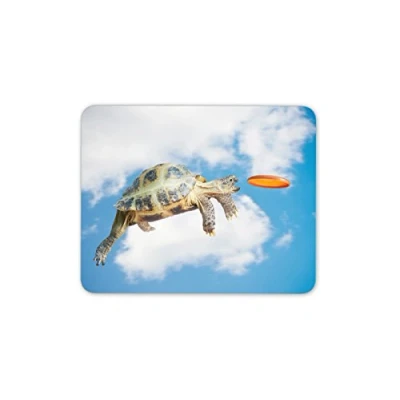 Image of Cool Frisbee Turtle Mouse Mat Pad Tortoise Funny Animal Gift PC Computer #8315