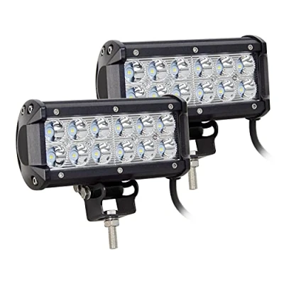 Image of AUXTINGS 2 x 7 inch 36W Spot LED Work Light Bar Off road Trucks SUV 4WD Driving Fog Lights