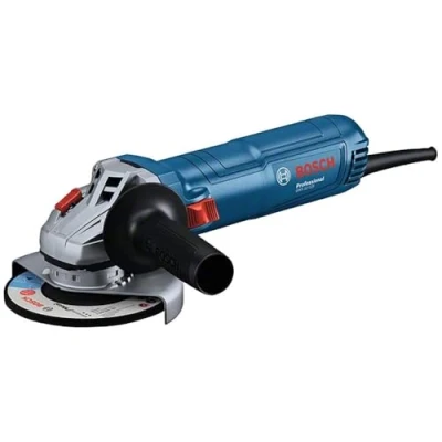 Image of Bosch Professional mains powered angle grinder GWS 12 125 (disc diameter: mm, power 1200 W, Restart protection, incl. blast lock nut, grab rail of standard type)