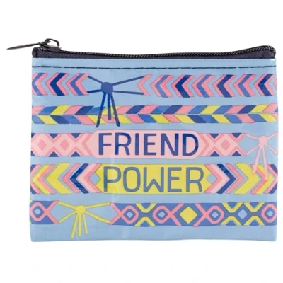 Image of Blue Q Coin Purse, Made from 95% Recycled Material, Friend Power, Power