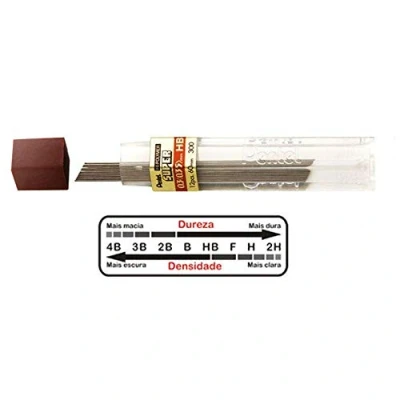 Image of Pentel Super Hi Polymer Refill Lead, 0.3mm Grade 2H, 1 Pack of 12 Tubes, (12 Leads per Tube)