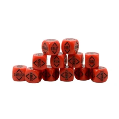 Image of Warlord Games Order Dice for Bolt Action (Blood Red)