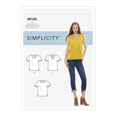 Image of SIMPLICITY Sewing Pattern S9133 Misses&#039; Tops, Various, K5 (8 10 12 14 16)