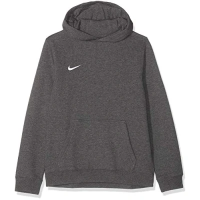 Image of NIKE Unisex Kids Youth Hoodie Po Flc Tm Club19 Sweatshirt, Charcoal Heathr/Anthracite/White/(White), XL UK