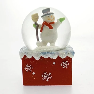 Image of Leonardo Collection Snowman with Broom Snow Globe Waterball