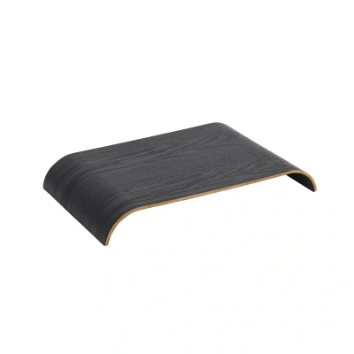 Image of AYTM Curva tray, black, 41 x 25 5 cm, wood