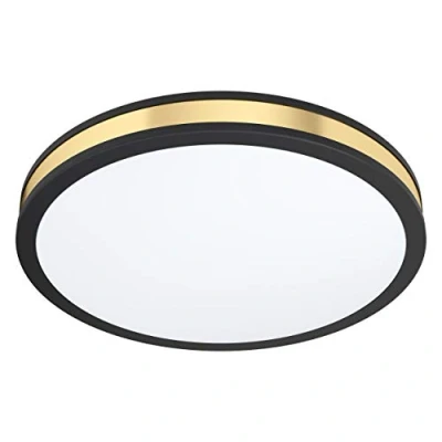 Image of Eglo Lighting Pescaito Led Decorative Flush Ceiling Light Black EG99407