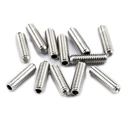 Image of Musiclily Pro Metric M3X10mm Stainless Steel Saddle Height Screws for Import Strat Tele Style Electric Guitar Bridge,Original Color (Set of 12)