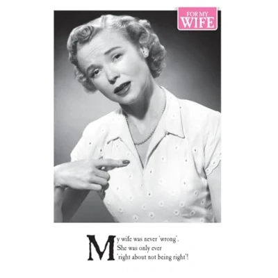 Image of On the Ceiling, Wife Birthday Card, Card Wife, Funny