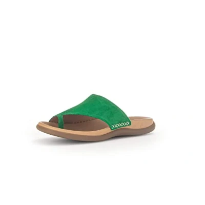 Image of Gabor Lanzarote Womens Toe Post Sandals 7 UK Verde Suede