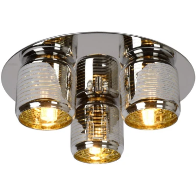 Image of Eryn Modern Flush Ceiling Light Ø 38cm 3xG9 Chrome
