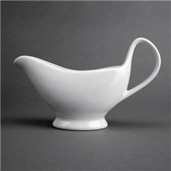 Image of Olympia Whiteware Gravy Boats 340ml 12oz (6 pack)