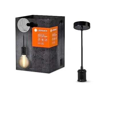 Image of LEDVANCE Vintage 1906 Bobbin pendant light, black
