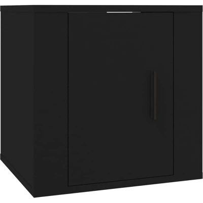Image of vidaXL Wall Mounted TV Cabinet Black 40x34,5x40 cm