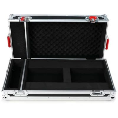 Image of Gator Cases Tour Case for Line 6 Helix Floor, black/Aluminum (GTOURHELIXFLOOR)