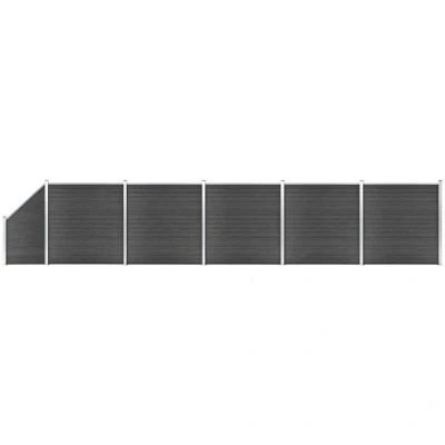 Image of vidaXL Fence Panel Set WPC 965x