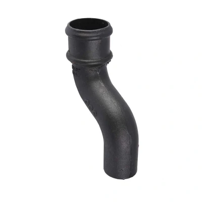 Image of Saint Gobain Classical Cast Iron Downpipe 115mm Offset 100mm Black Pam Building Products