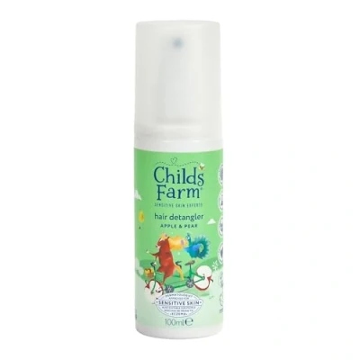 Image of Childs Farm 3 in 1 Hair Detangler Spray, Heat Styling Protector, Apple and Pear Fragrance, Children, Kids, 100ml