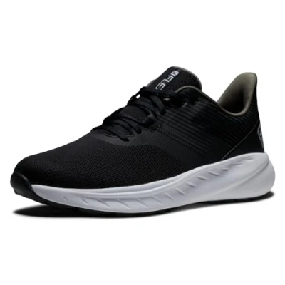 Image of FootJoy Men&#039;s Flex Golf Shoe, Black/Black/Red, 11 UK