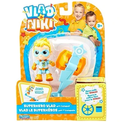 Image of BANDAI Vlad &amp; Niki Play Action Figure Superhero Articulated Figurine with Accessories, Multicolor, P57551